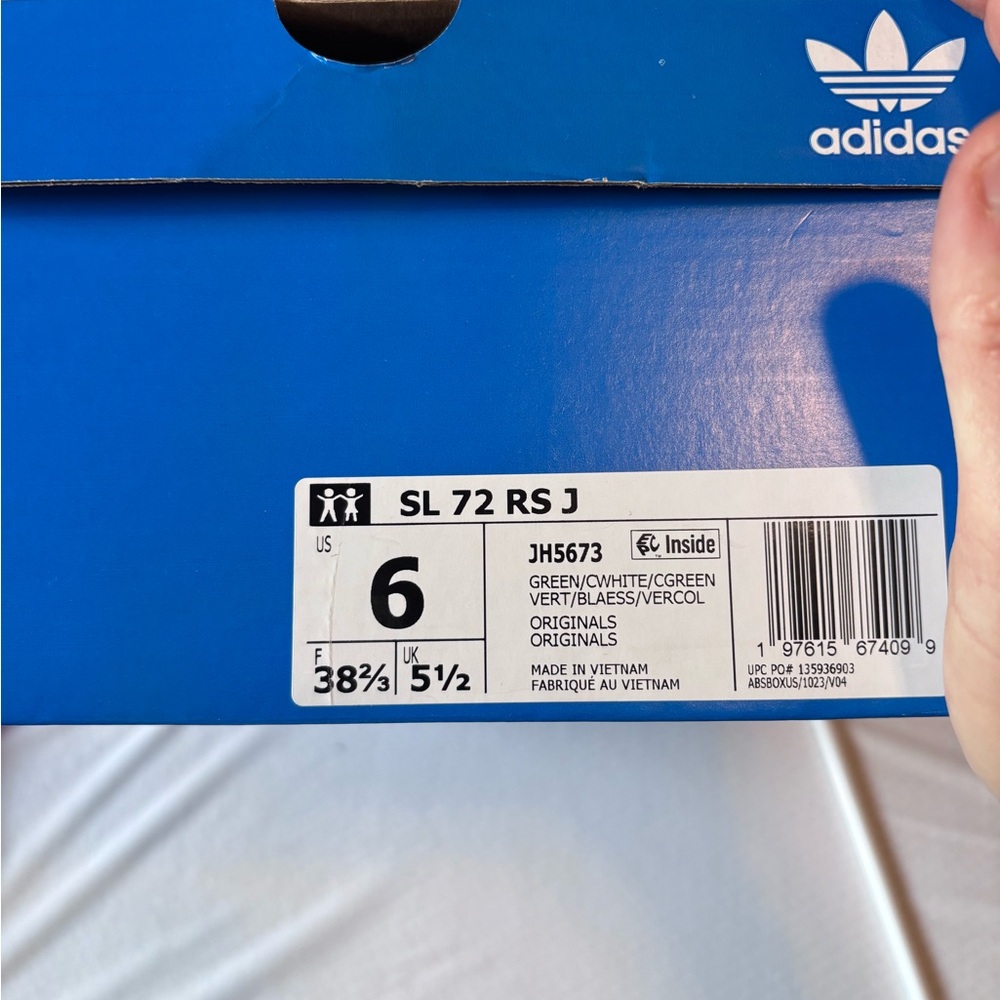 Adidas SL 72 RS J in Blue and White